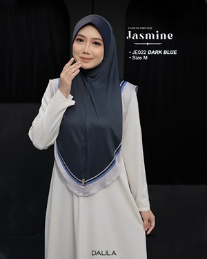 JASMINE PRINTED M JE 022 (DARK BLUE)