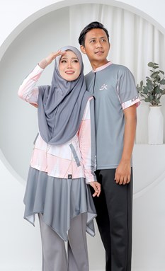 Kimtuniq Couple Set - Scandinavian Pink - Modest Jersey sportwear
