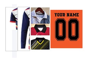 SUBLIMATION ADD ON FOR SLEEVE LENGTH, COLLAR TYPE, NUMBER AND NAME