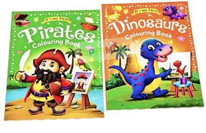 COLORING WITH DINO AND PIRATES