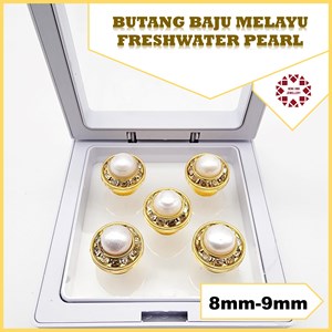 Butang Baju Melayu Mutiara 8mm~9mm
