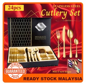 24pcs Cutlery Gift Box High Quality Luxury Stainless Steel tableware Set
