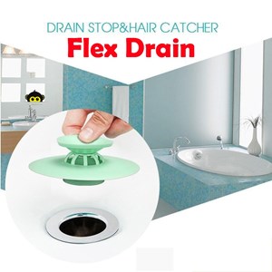 FLEX DRAIN STOP AND HAIR CATCHER