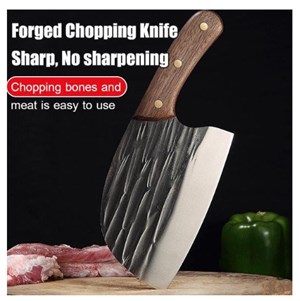 Knife Chopping Chicken Hand-forged Hammered Pattern Knife