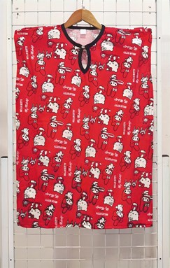 SIZE 3/4 KIDS Kaftan HELLO KITTY MEETS MY MELODY RED (TW)
