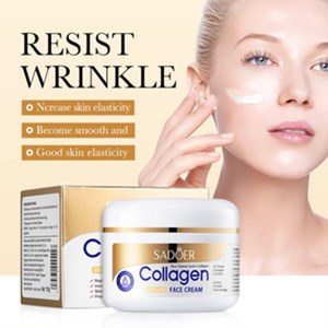 SADOER Collagen Anti-Aging Face Cream Moisturizing Brightening Hydrating Skin Care Cream 100g