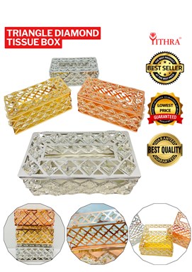 TRIANGLE DIAMOND TISSUE BOX