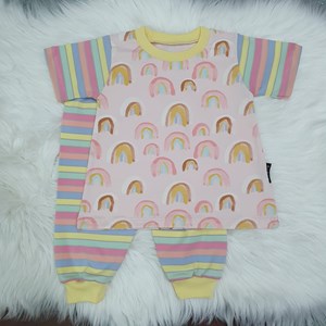 Pastel Rainbow Pajamas Set