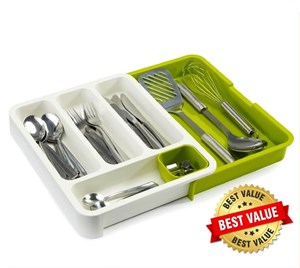 DRAWER STORE Expandable Cutlery Tray Organiser Storage