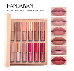 Handaiyan 12pcs Color Lipstick Set H-0695 Matte Liquid Lipstick