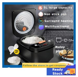Silver Crest Rice Cooker 5L Multi Function Intelligent Rice Steamer Pot