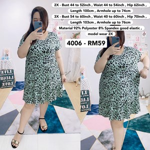 4006 *Bust 46 to 60 inch/ 117 - 152cm