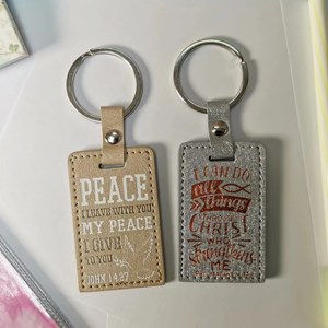Leather-Lux Keychains ( Rectangle )