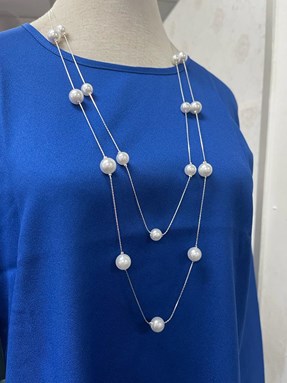 ( FG 5 HELAI ) PEARL NECKLACE