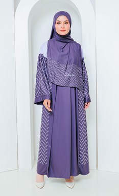 Abaya Ryanna Haze Purple