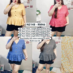 N2148 * Ready Stock * Bust 46 to 52inch /115 - 133cm