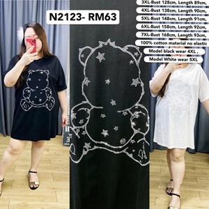 N2123 * Ready Stock* Bust 51 to 66inch /128 - 168cm