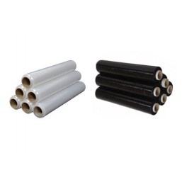 500mm  Black /white Pallet Wrap Stretch Film / Stretch Film Wrapping Roll