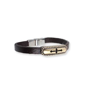 Leather Bracelet (Gold)