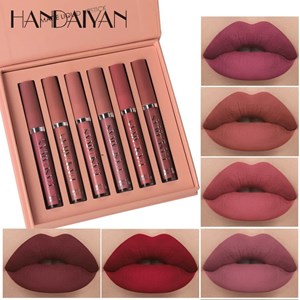 HANDAIYAN 6pcs Lip Gloss Set Matte Liquid Lipstick Set
