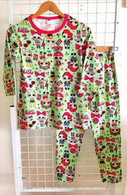 SIZE XL DEWASA Pyjamas LOL MINT GREEN (MYSHA)