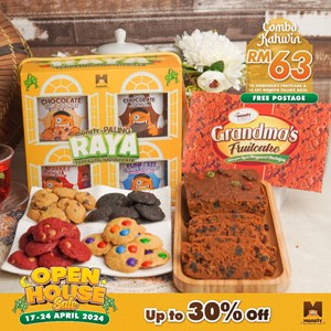 Combo Kahwin Grandma's Fruitcake + Cookies paling Raya