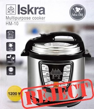 Rejected ISKRA Pressure cooker