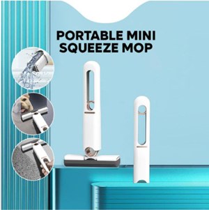 Portable Mini Squeeze Mop Home Kitchen Car Cleaning Desk Cleaner Glass Sponge Cleaning Mop Household Cleaning Tools
