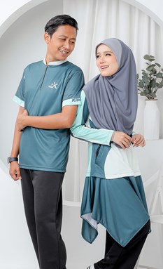 Kimtuniq Couple Set - Mint Green - Modest Jersey sportwear