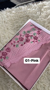 G1-Pink Telekung Sofea + 1 Free Beg