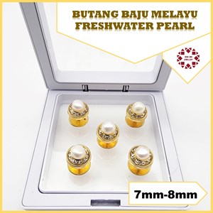 Butang Baju Melayu Mutiara 7mm~8mm