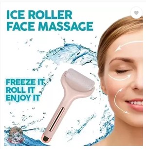 Ice Roller Rose Pink Cooling Hydrogel Facial Roller For Face Body