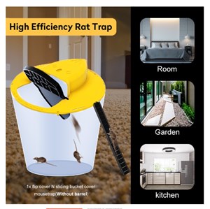 Mouse Rat Trap bucket Reusable Smart Flip Rat Trap