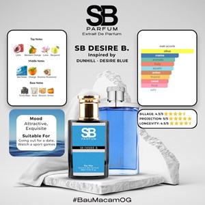 30ML SB DESIRE B (INSPIRED BY DUNHILL- DESIRE BLUE )  FOR MEN’S