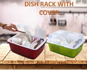 DISH RACK WITH COVER