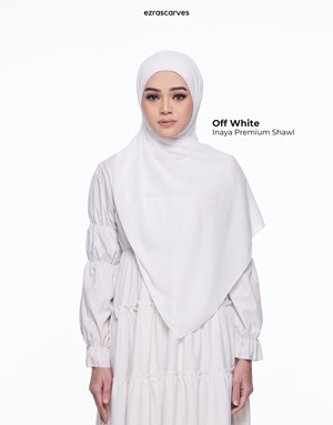 Inaya Premium Shawl Off White