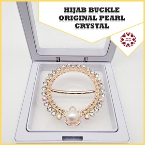 Hijab Buckle Original Pearl Sabah Crystal