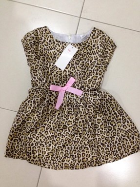 @  Leapord Dress ( Size 100 ( 3-4y )