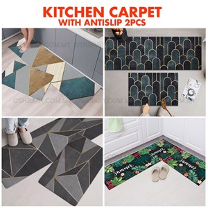 Kitchen 2Pc Carpet With Antislip (2 Size)