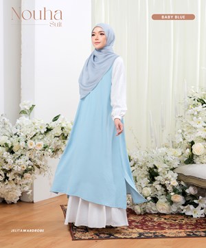 NOUHA SUIT IRONLESS IN BABY BLUE