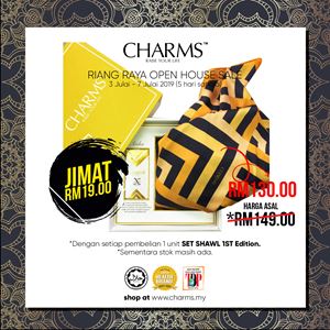 SET EXCLUSIVE PERFUME AISHA & SHAWL CHARMS RM130