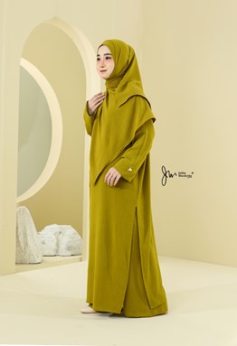 NEW VERSION LEANY SUIT IRONLESS IN YELLOWISH GREEN