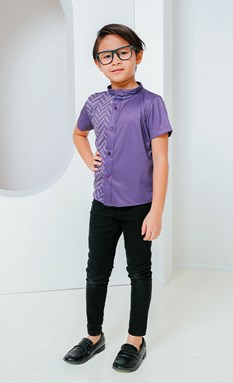Kids Shirt Ryanna Haze Purple