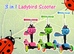 3-in-1 Scooter Ladybird ready stock