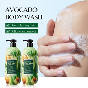 Sadoer Avocado Shower Gel Cleansing Gentle Exfoliating Body Shower Gel 400ML