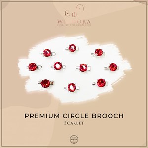 Brooch Circle Premium Scarlet 10
