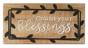 Wall Plaque- Count your blessings