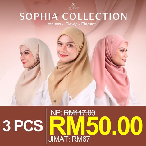 SOPHIA EDITION 3 PCS RM 50