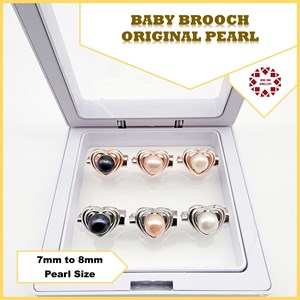 Baby Brooch Original Pearl Sabah (7 to 8mm pearl)
