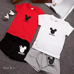 @  1610045  MICKEY SET  - RED / WHITE ( SIZE 100 - 140 )